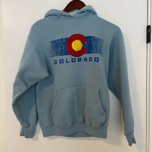 Blue vintage Colorado hoodie